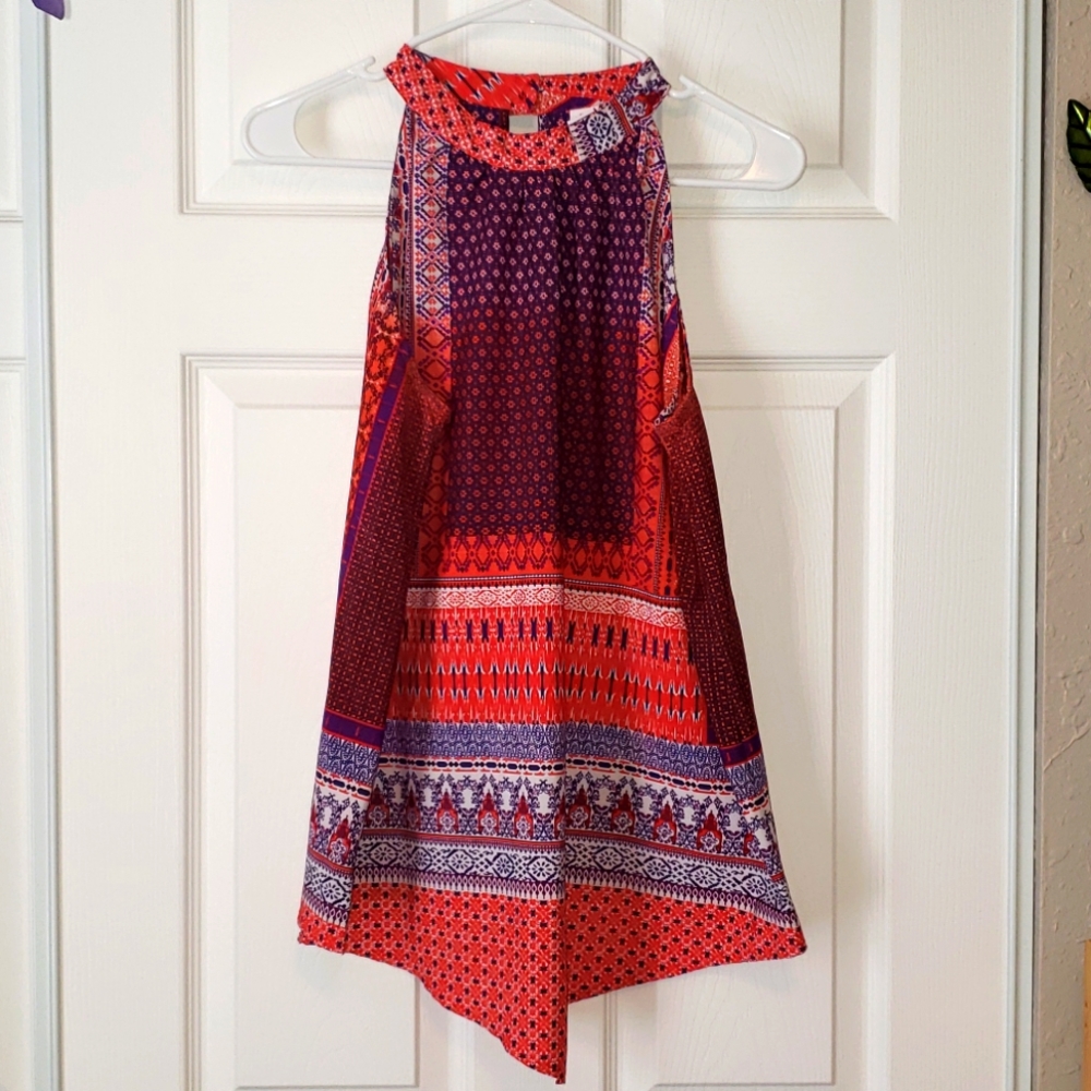 Silk sleeveless blouse